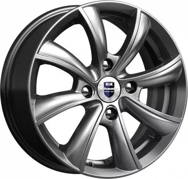Диск автомобильный КиК Бриз 5.5x14/4x100 ET45 D67.1 дарк-платинум 5.5X14/4X100