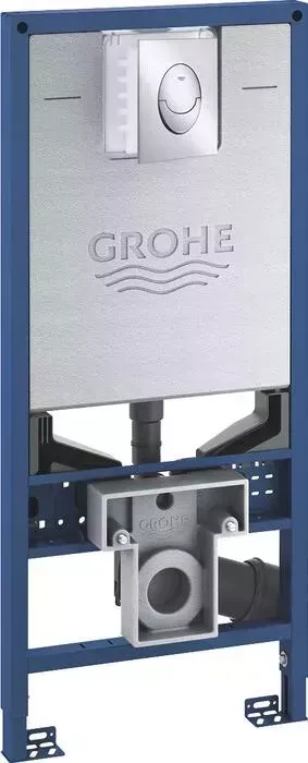 Инсталляция для унитаза Grohe Rapid SLX с кнопкой Skate Air S хром (39596000, 37965000)