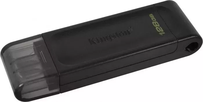 Флеш-накопитель KINGSTON 128Gb DataTraveler 70 Type-C DT70/128GB USB3.2 черный