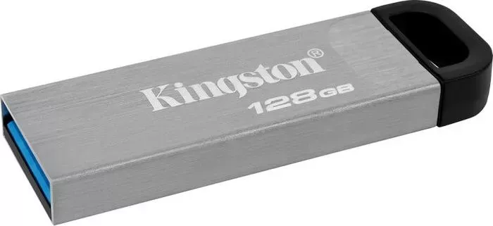 Флеш-накопитель KINGSTON Флеш Диск 128Gb DataTraveler Kyson DTKN/128GB USB3.1 серебристый/черный (DTKN/128GB)