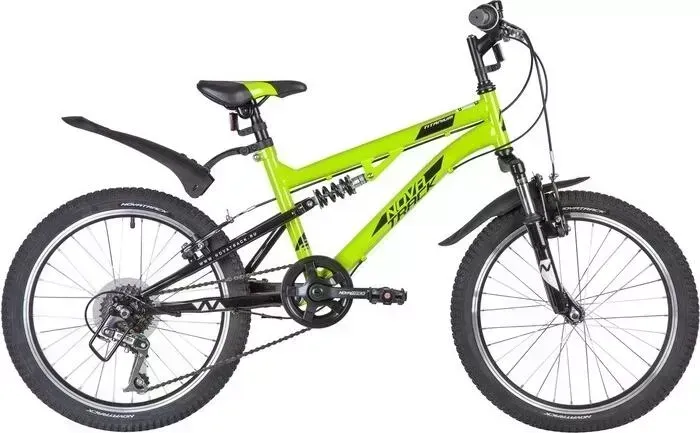 Велосипед NOVATRACK 20" TITANIUM зеленый