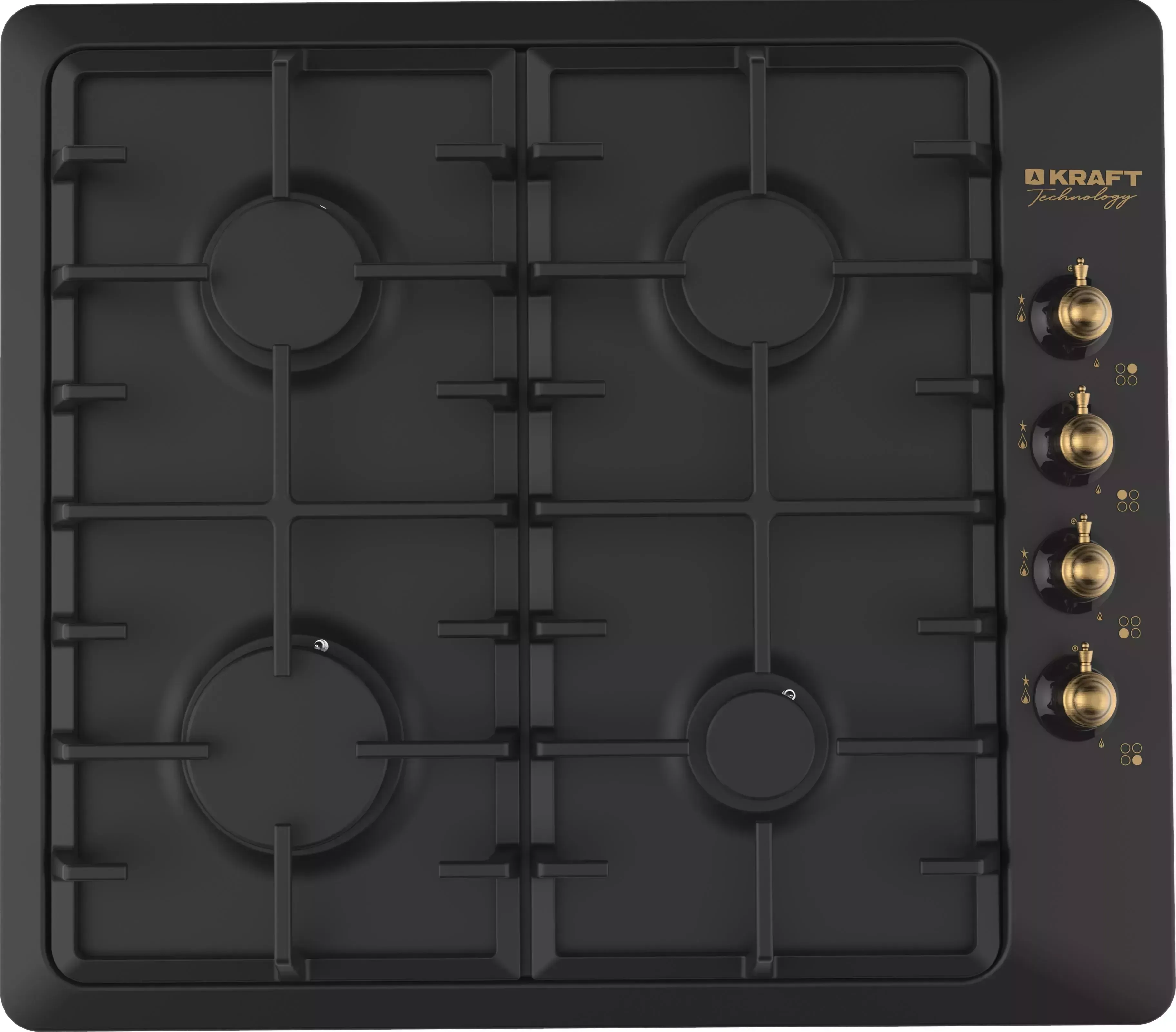 Панель варочная газовая KRAFT TCH-HV6910BLE