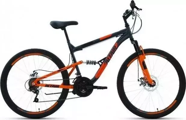 Велосипед взрослый Altair MTB FS 26 2.0 D темно-серый/оранжевый (RBK22AL26074)