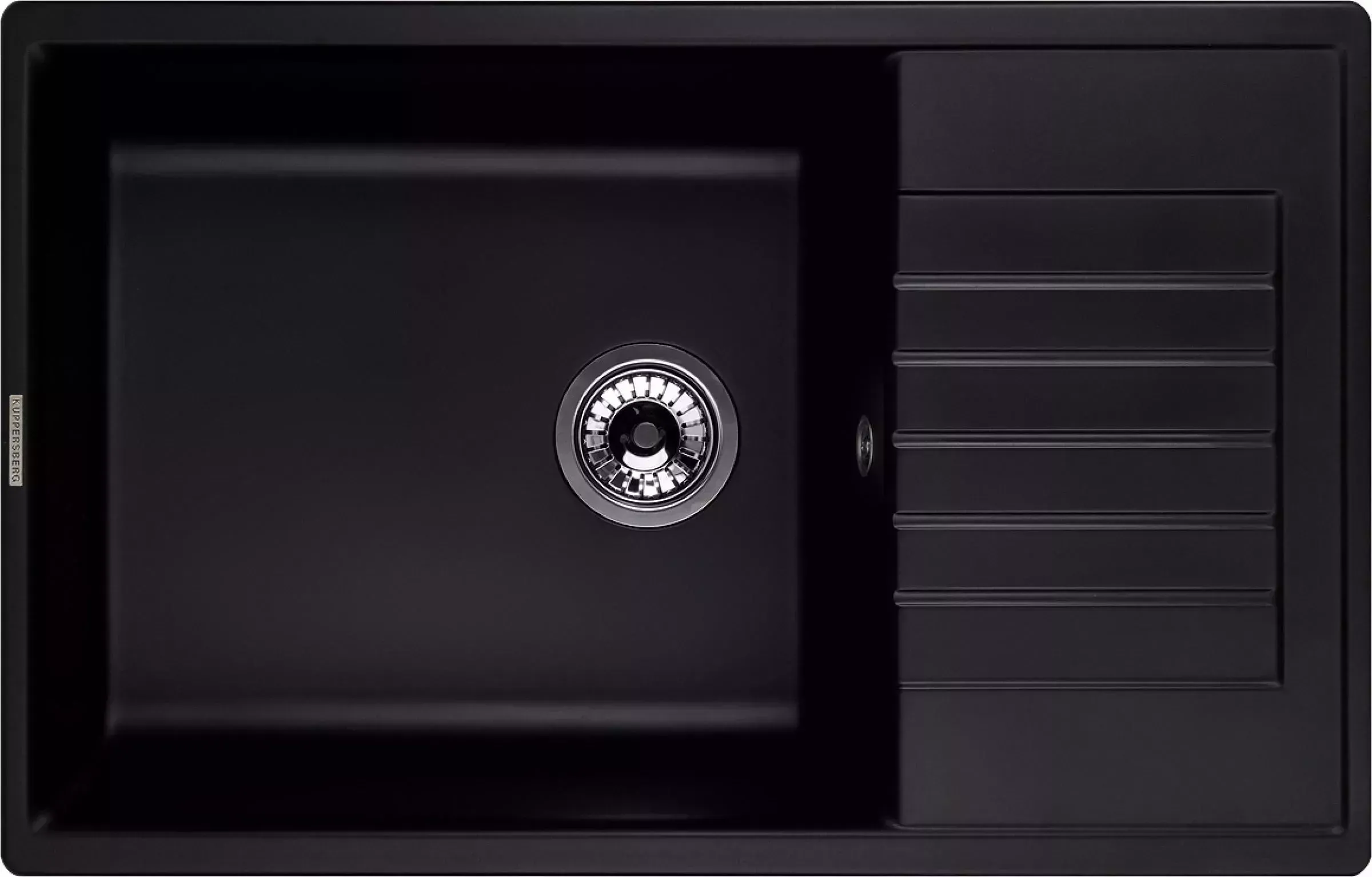 Мойка кухонная KUPPERSBERG ROYS 1B1D BLACK METALLIC