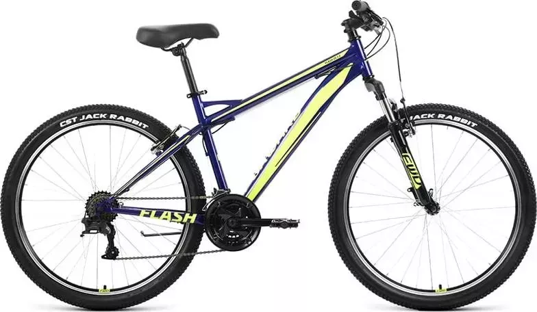 Велосипед FORWARD FLASH 26 1.2 синий/ярко-зеленый (RBK22FW26656)