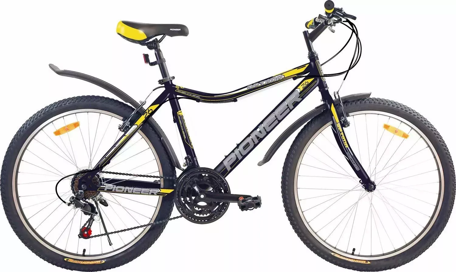 Велосипед PIONEER OPTIMA 26/16 black-yellow-gray