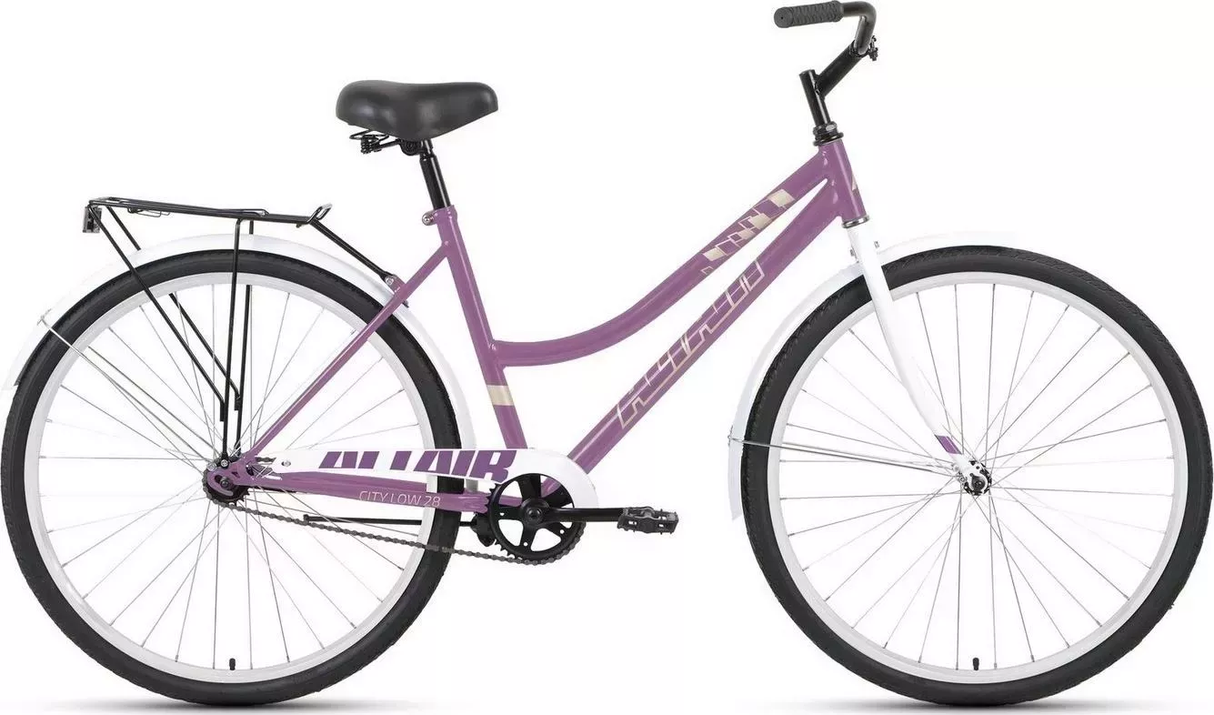 Велосипед  Altair CITY 28 LOW фиолетовый/белый (RBK22AL28026)