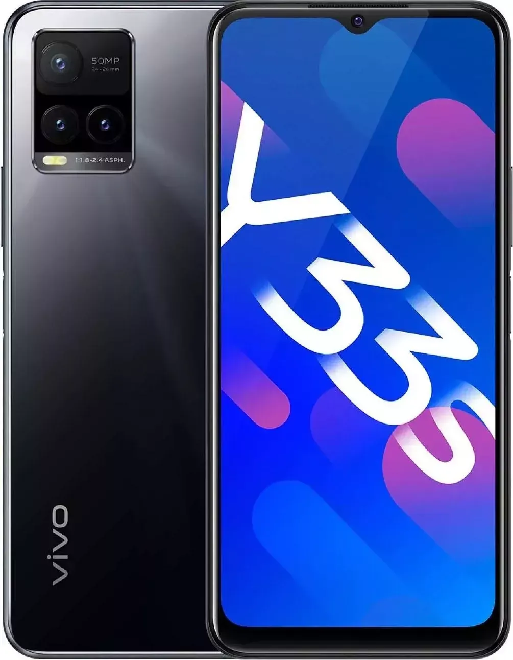 Смартфон  Vivo Y33s 4/128 Mirror Black (V2109)