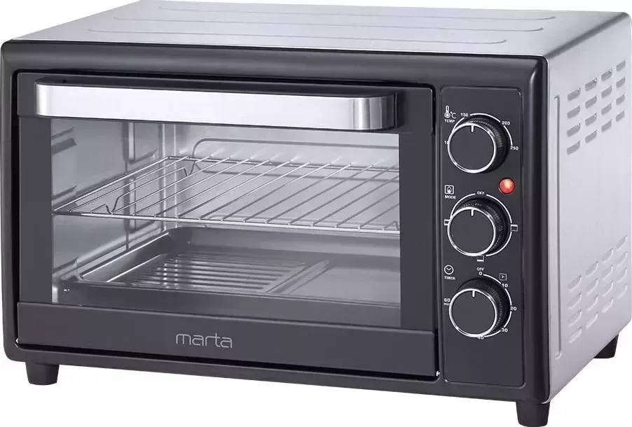 Мини-печь MARTA MT-4260 серый жемчуг