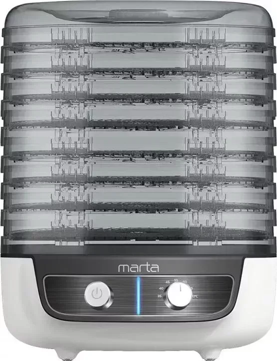Сушилка для овощей и фруктов MARTA продуктов MFD-8018PS темный обсидиан