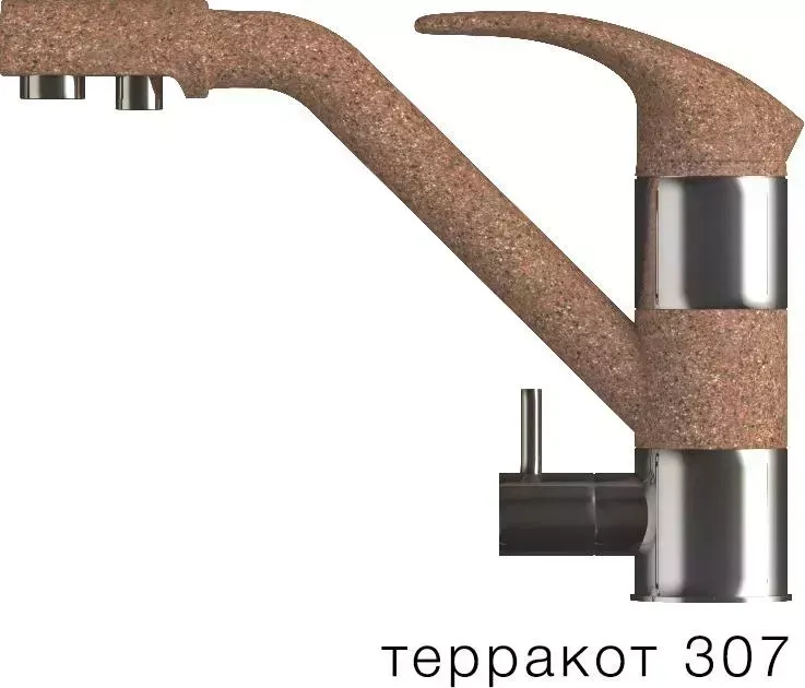 Смеситель для кухни  Polygran ДУО (307)