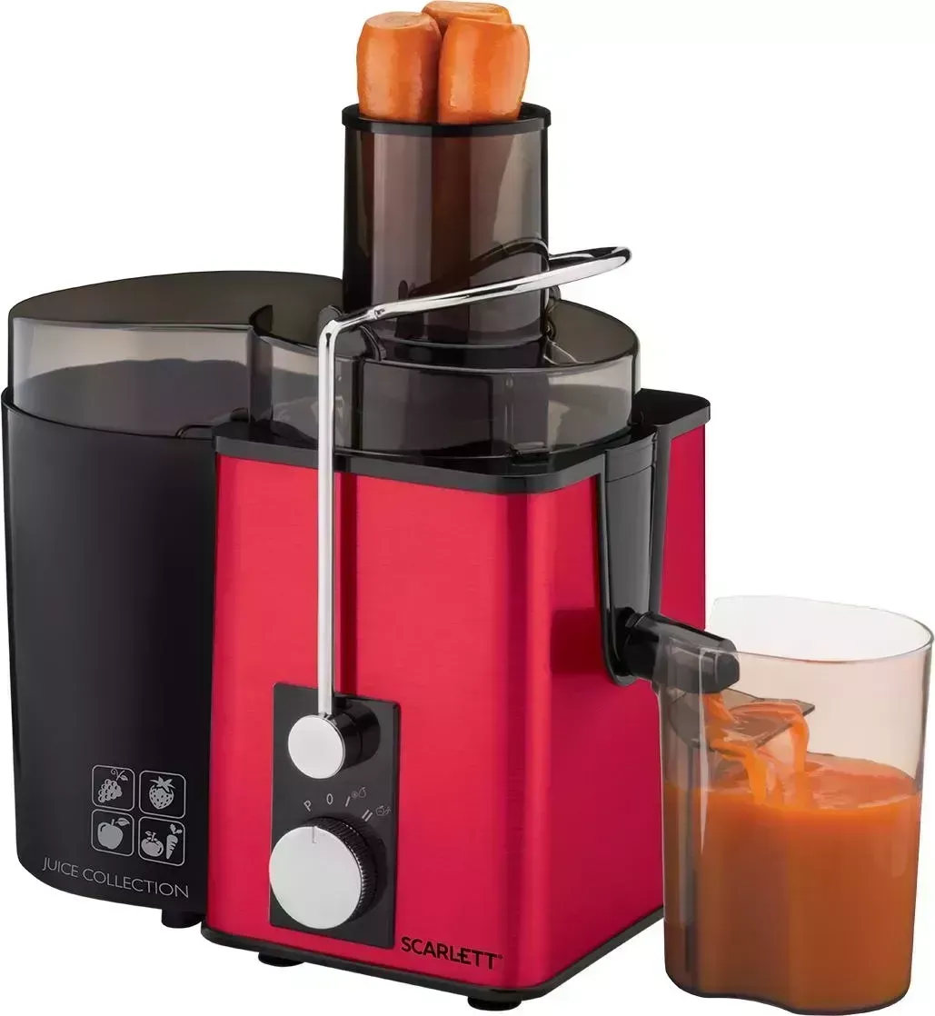 Соковыжималка SCARLETT SC-JE50S49 красный/черный