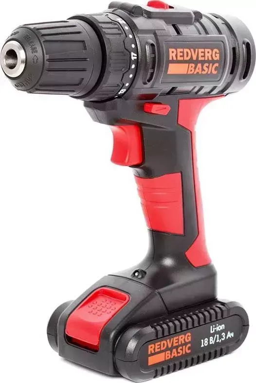 Дрель аккумуляторная REDVERG Basic SD18L/1-2