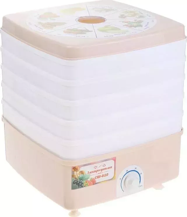 Сушилка для овощей и фруктов  продуктов Помощница Люкс СШ-010