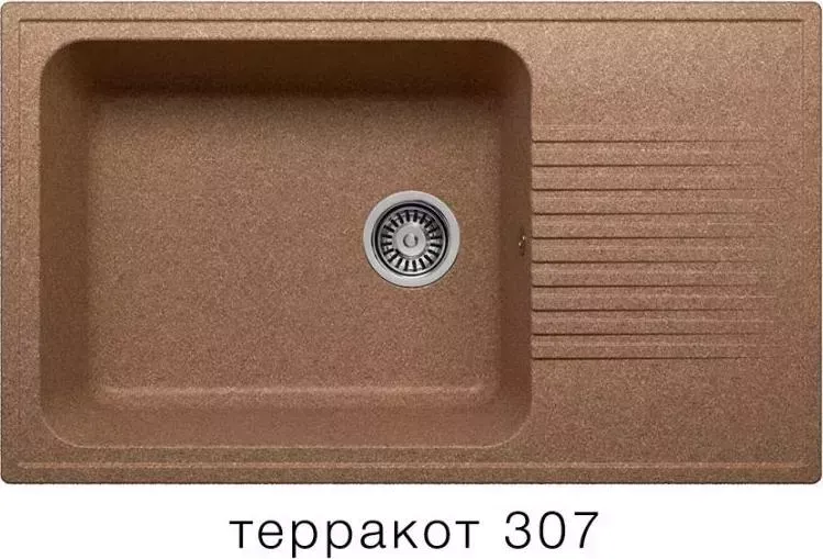 Мойка кухонная  Polygran F-19 терракот (307)