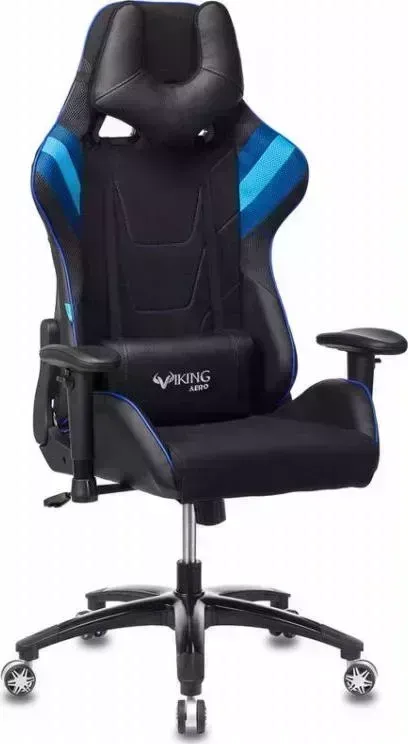 Кресло офисное БЮРОКРАТ VIKING 4 AERO черный/синий