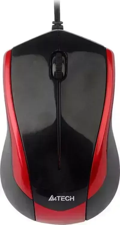 Мышь компьютерная A4TECH N-400-2 черный/красный