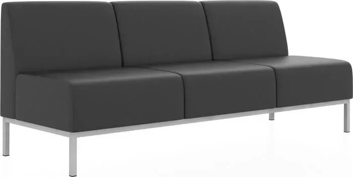 Прямая секция Euroforma Компакт ИК P2 euroline, 9100 черный трехместная