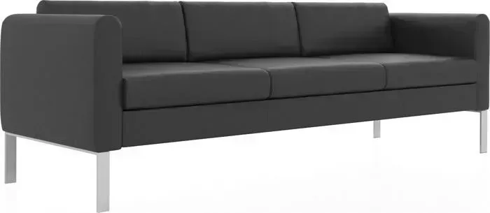 Диван Euroforma Модерн ИК P2 euroline, 9100 черный трехместный