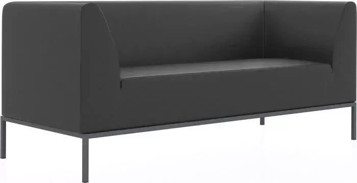 диван Euroforma Ультра 2,0 трехместный ИК P2 euroline, 9100 черный