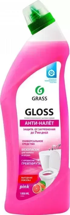 Чистящее средство GRASS Gloss pink гель и туалета, 1 л(125544)