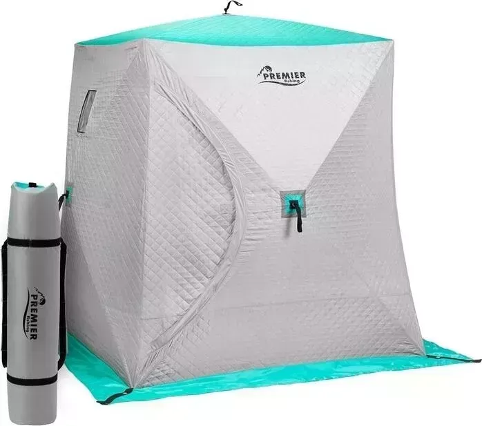 Палатка Premier Fishing Куб Комфорт утепл. 1,8х1,8 biruza/gray (PR-ISCC-180BG)