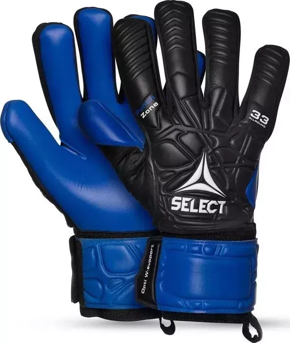 Перчатки вратарские Select 33 Allround чер/син, 7