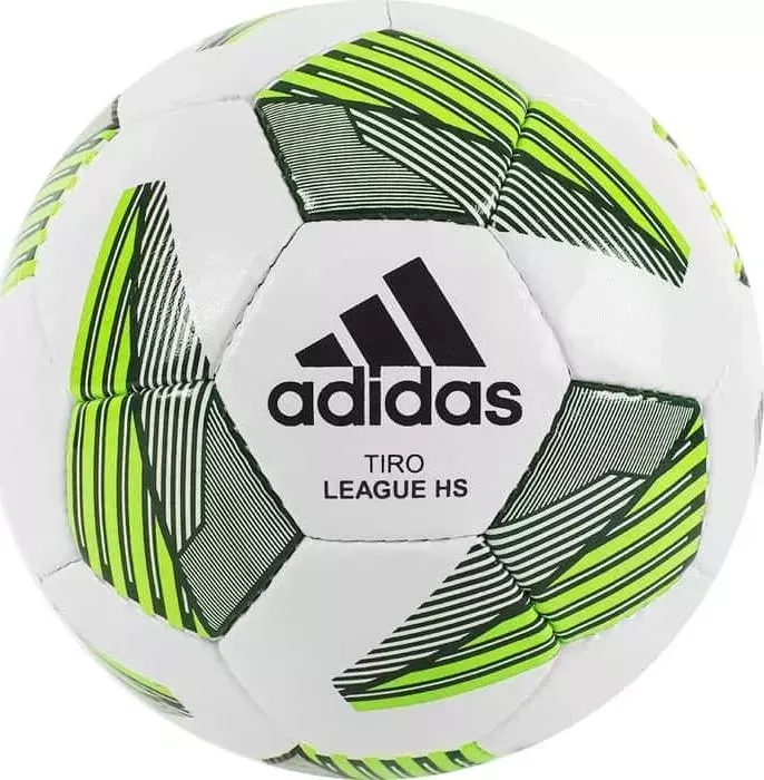 Мяч футбольный ADIDAS Tiro Match League HS арт. FS0368, р.4, ПУ, 32 пан., руч.сш., бело-зеленый