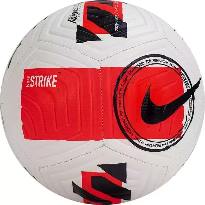 Мяч футбольный Nike Strike арт. DC2376-100, р.5, 12 пан, ТПУ, маш. сш., бело-красно-черный
