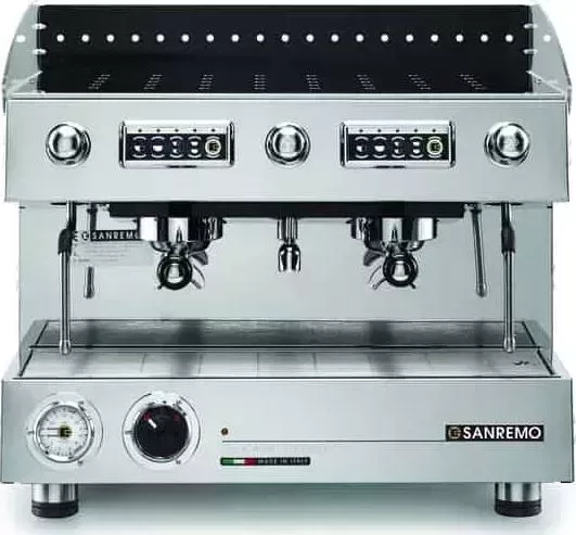 Кофемашина Sanremo Capri DLX 2 гр. 220V полуавтомат чёрная (CAPRI SAP DLX 2)