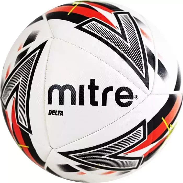 Мяч футбольный Mitre Delta One FIFA PRO арт. 5-B0091B49, р.5, FIFA PRO, 14 пан, ТПУ, маш.сш., бело-красно-черный