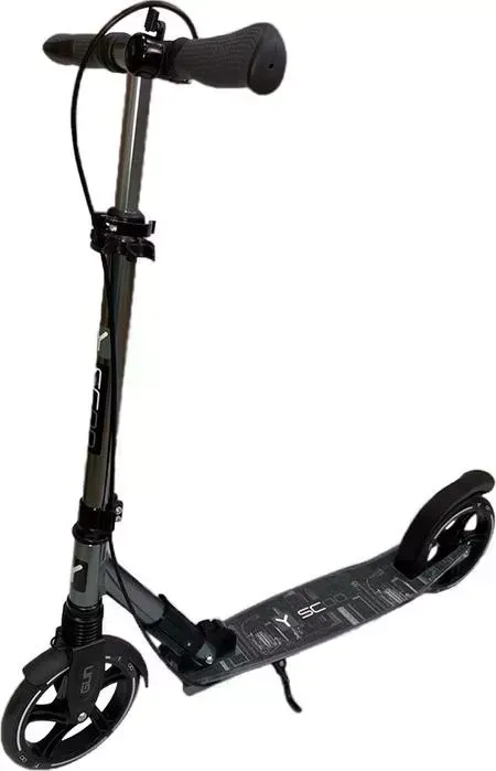 Самокат Y-Scoo RT 205 Chicago GUN с ручным тормозом TITANIUM Двухколесный самокат RT с