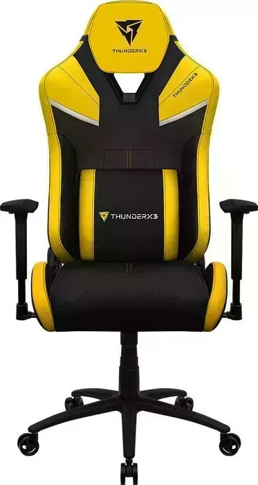 Кресло офисное ThunderX3 компьютерное игровое TC5 Max bumblebee yellow