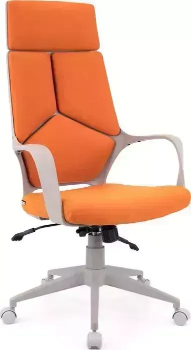 Кресло офисное Everprof Trio Grey TM ткань Оранжевый