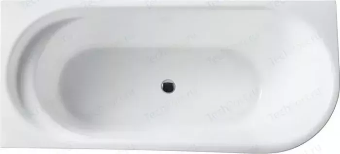 Акриловая ванна BELBANGO 170х80 левая, слив-перелив хром (BB410-1700-780-L)