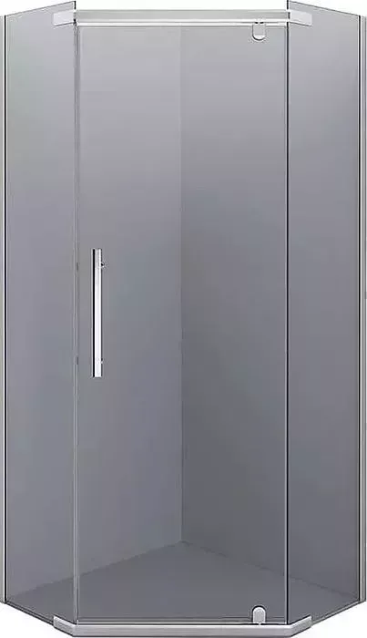 Душевой уголок ERLIT 100х100 профиль хром матовый, стекло тонированное (ER10110V-C4)