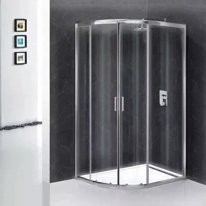 Душевой уголок BELBANGO Uno 195-RH-2 120х80 правый, прозрачный, с поддоном, хром (UNO-195-RH-2-120/80-C-Cr, TRAY-BB-RH-120/80-550-15-W-R)