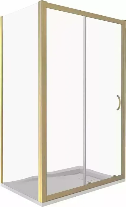 Душевой уголок Good Door Jazz WTW+SP 140x90 прозрачный, золото