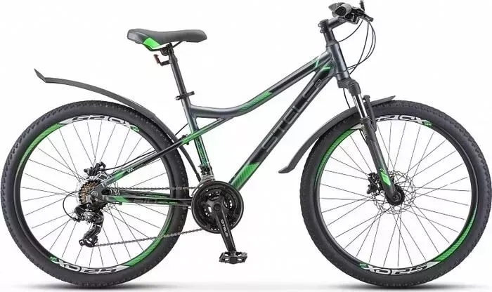 Велосипед STELS Navigator-610 D 26" V010 14" серый/зеленый