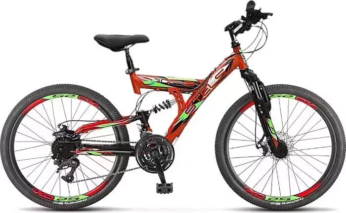 Велосипед STELS Focus MD 24" 18-sp V010 16" Красный/чёрный