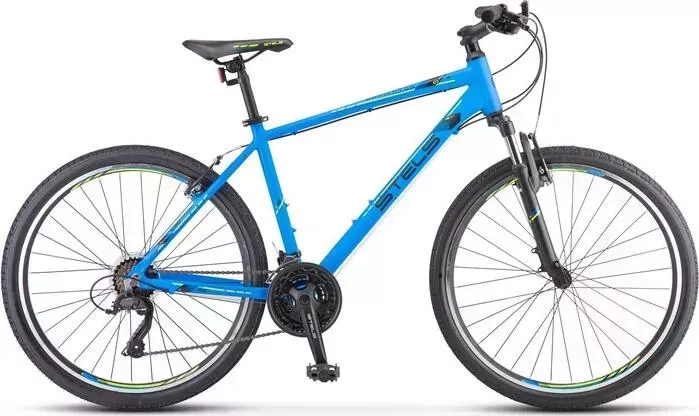 Велосипед STELS Navigator-590 V 26" K010 20" Синий/салатовый
