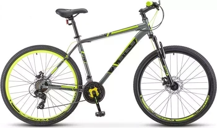 Велосипед STELS Navigator-700 MD 27.5" F020 21" Серый/жёлтый