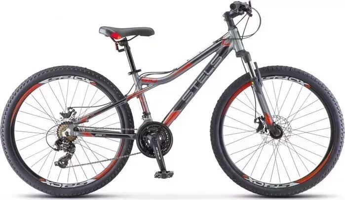 Велосипед STELS Navigator-610 MD 26" V050 16" Серый/красный