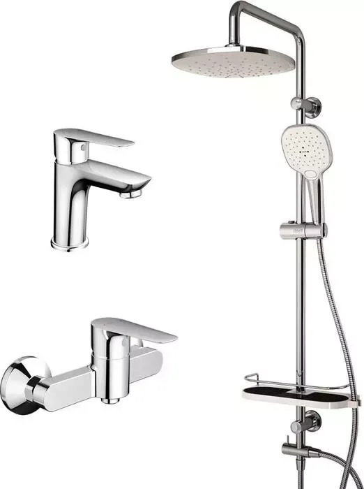Душевая система Dorff Prime со смесителями для душа и раковины (D0740040)