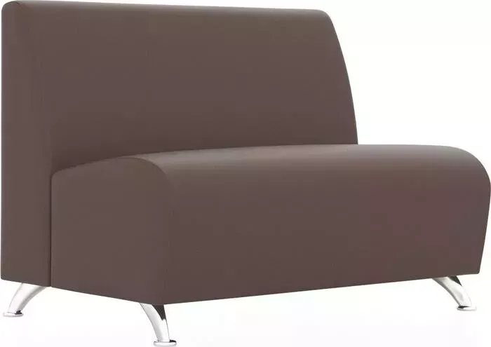 Прямой двухместный модуль Euroforma Интер хром ИК P2 euroline, 924 терракотовый