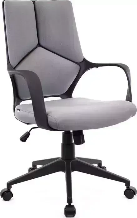 Кресло офисное Everprof Trio black LB T ткань серый