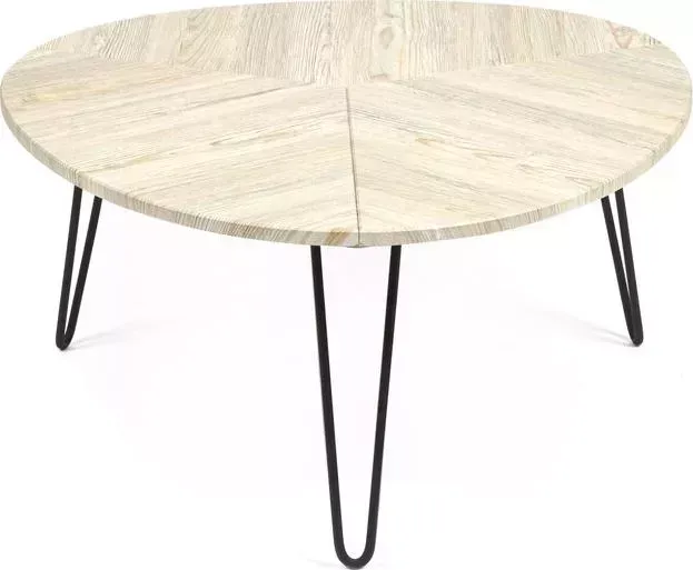 Стол журнальный TetChair Webster МДФ/металл скания натуральная ножки черные
