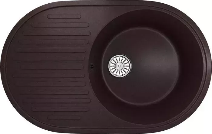Мойка кухонная Mixline ML-GM16 70х45 с крылом, шоколад 345 (4660105233176)