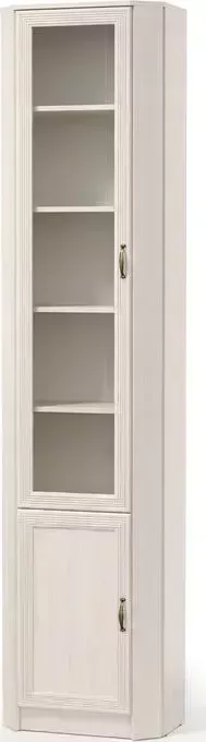 Шкаф комбинированный Олимп В-20 вудлайн кремовый/ Masa Decor аруша венге/профиль: Masa Decor аруша венге/стекло