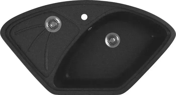 Мойка кухонная GREENSTONE GRS-10E-343 антрацит